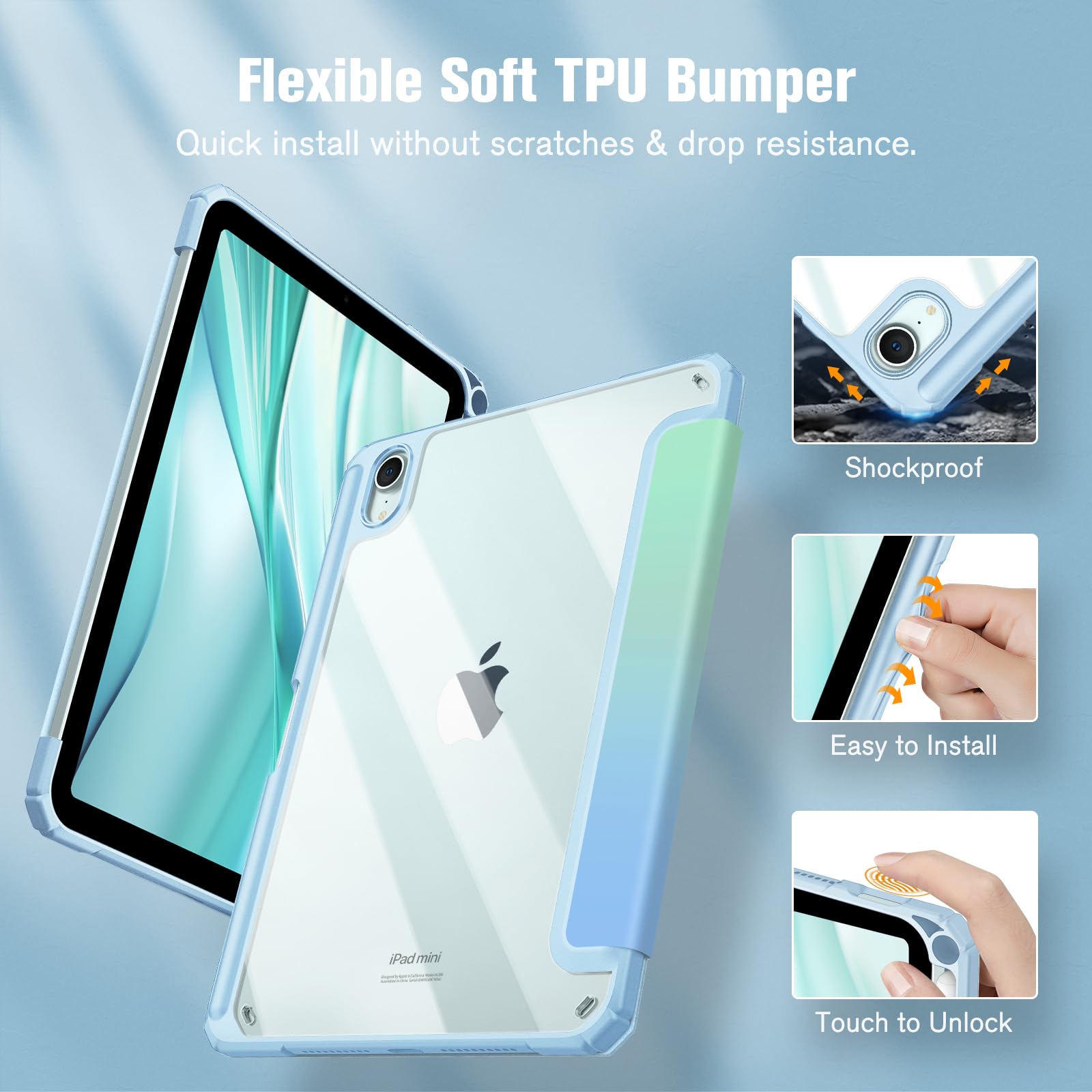 Amazon.co.jp: Fintie for iPad Mini 7 ケース (A17 Pro 2024) / iPad