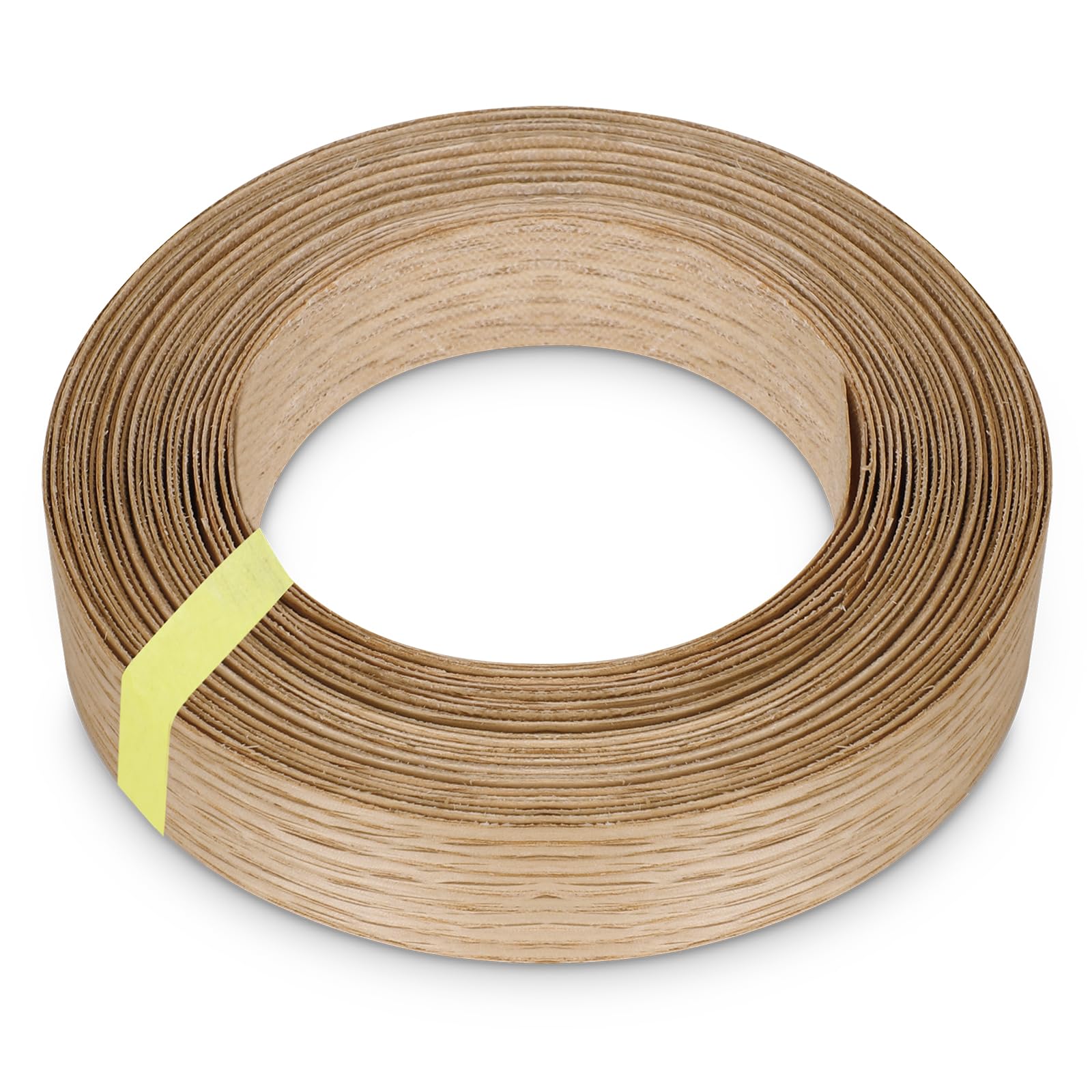 Real Red Oak Iron-On Edging,Pre-glued Flexible,Real Wood Tape Banding Oak Veneer Edging Tape Veneer Roll Preglued Hot Melt Adhesive Cabinet Repair Furniture Restoration (25MM*8M)