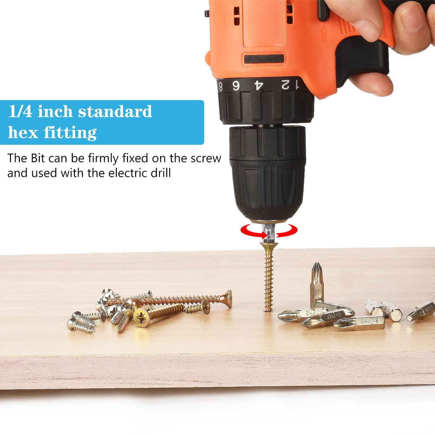 Profiwoab 40-teiliges PH2 Bit-Set – 25 Mm Lang, Für Schraubendreher & Bohrer, S2-Stahl