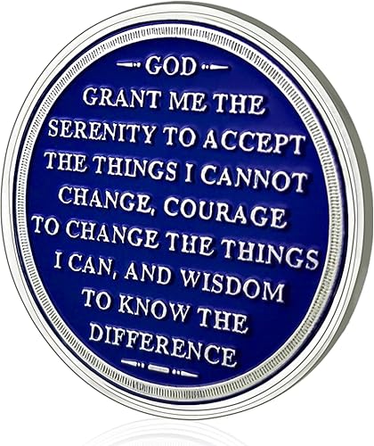 Miniatura 3 de Moneda de sobriedad de 14 años  Chip de sobriedad triplato Chips AA Regalos de sobriedad para hombres y mujeres, alcohólicos anónimos, regalos de