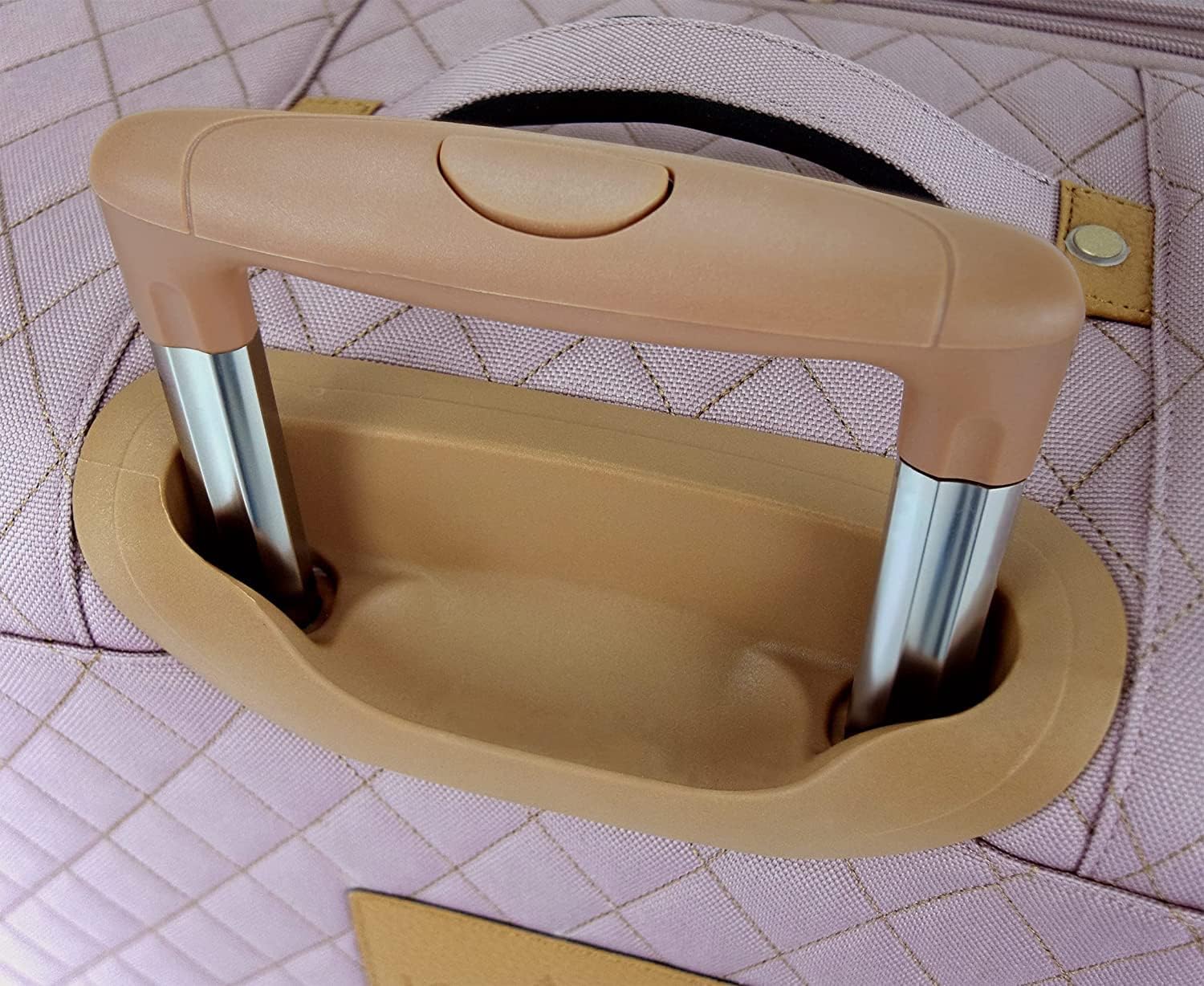 Review LONDON FOG Queensbury Softside Spinner Luggage, rose gold