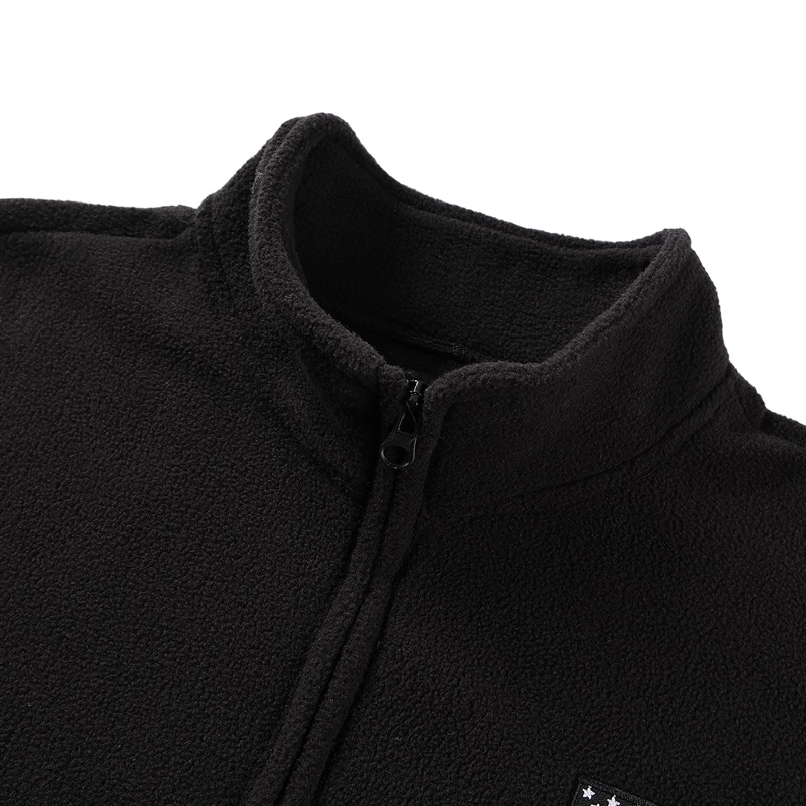Felpa Pile Uomo Invernale Giacca Sherpa Mezza Zip Morbida Calda
