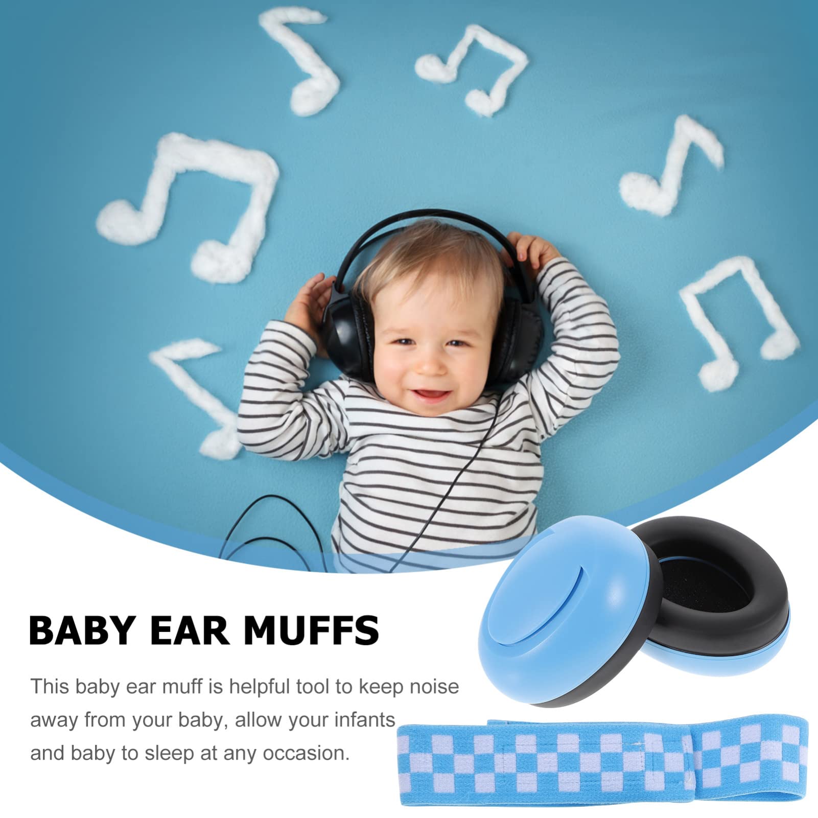 BESTonZON paraorecchie per auricolari Cuffie per con cancellazione del rumore tappo headphones noise cancelling cuffie antirumore cuffiette cuffie per neonati AbS