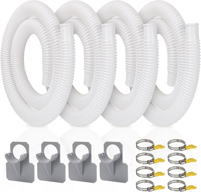 Pool Pump Hose for for Above Ground Pools, 4 Pack 1.25" Diameter Pool Filter Hose