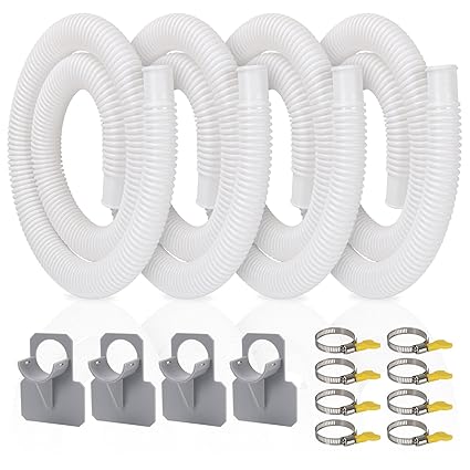 Pool Bump Hose for for Above Ground Pools, 4 Pack 1.25