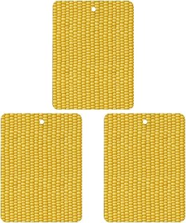 Corn Cob Background Car Air Vent Clip Refills Solid Fragrance Pads, Tablets Long Lasting Freshener for Cars Square