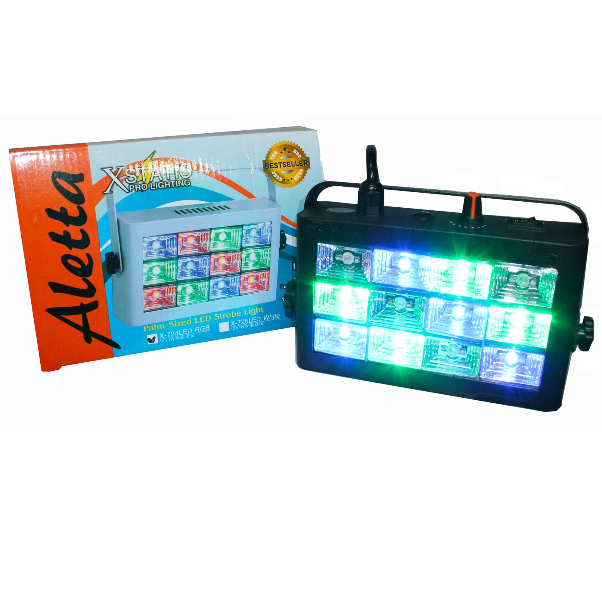ProX X-724LED Palm Sized Aletta LED Strobe Light RGB