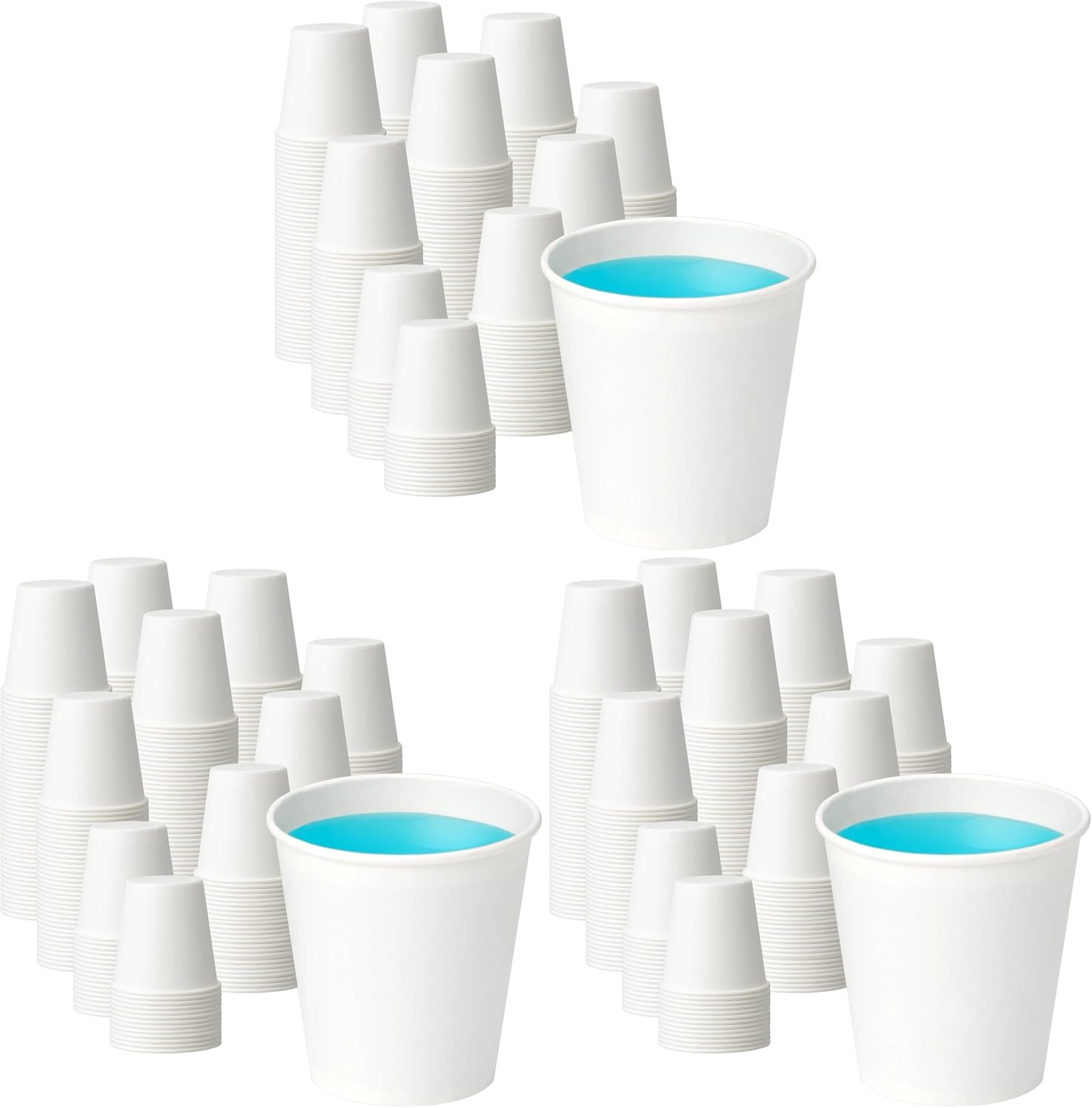 600 Pack 3 oz Bathroom Paper Cups, Small Bathroom Cups, Food-Safe Mouthwash Paper Cups, Leak-Free Small Disposable Coffee Cups for Daily Use, Travel and Camping