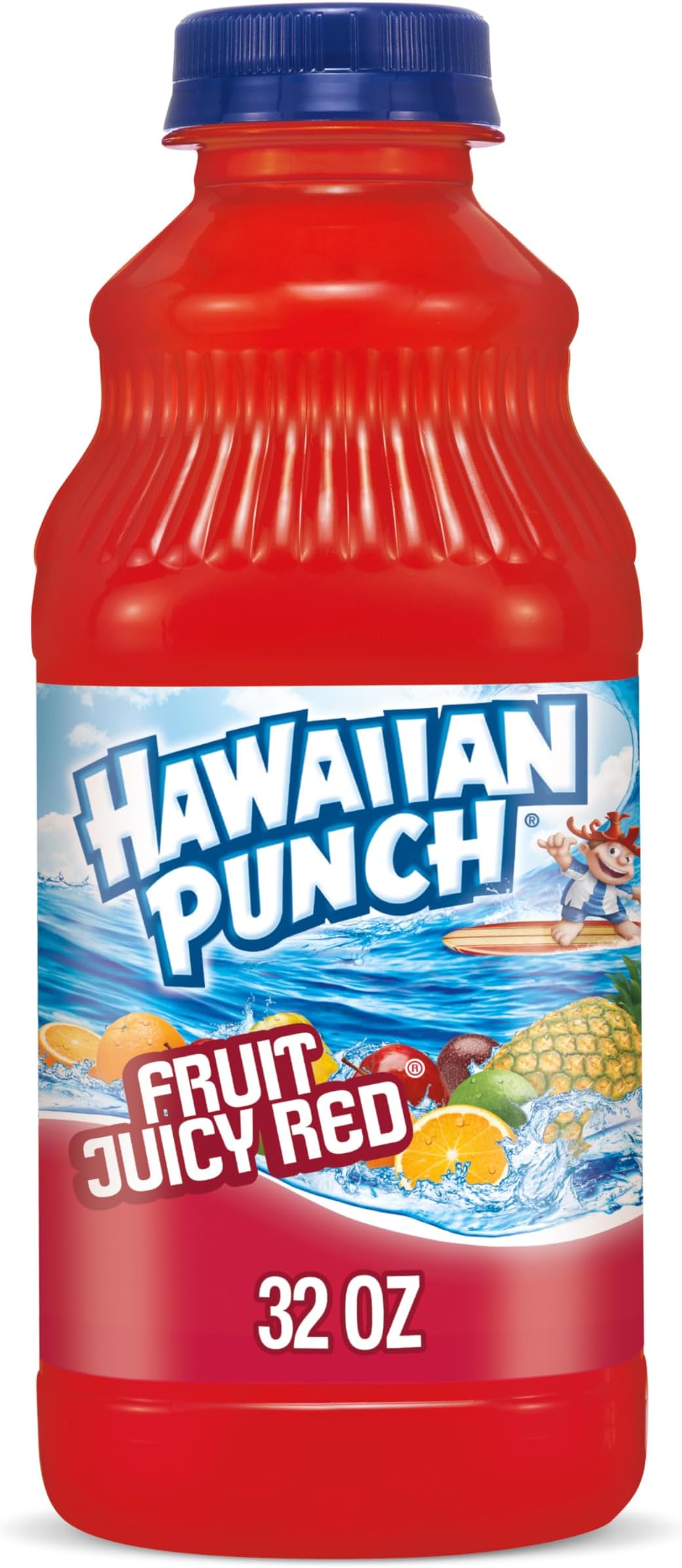 Hawaiian Punch Fruit Juicy Red Fruit Juice Drink, 32 Fl Oz Bottle, Caffeine-free, Carbonation-free, Gluten-free, Excellent Source Of Vitamin C, Less Than 100 Calories