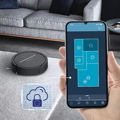 Rowenta X-plorer Serie 120 AI RR7875 Robot aspirateur, Navigation AI, Nettoyage Mains Off Ultra-précis, données protégées, Technologie Laser+caméra, Batterie Longue durée