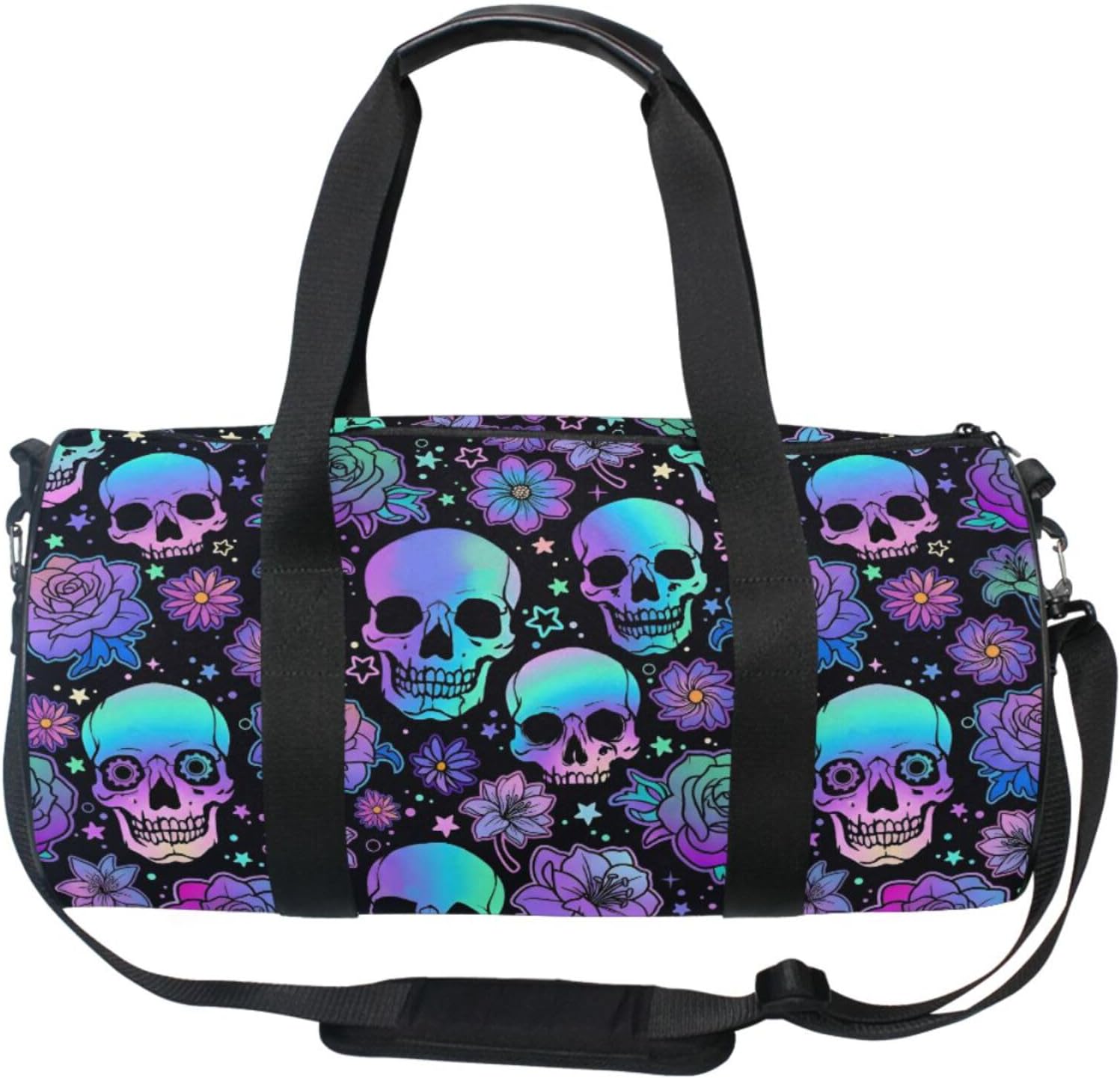 MNSRUU Duffel Bags Funny Skulls Sports Gym Bag Travel Luggage Overnight Bags for Men Women Duffel Bags for Traveling