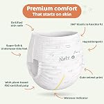Naty FreeMovers Pull Up Training Pants, Size 4, 2T-3T, (18–33 lbs), 22 Ct. | For Sensitive Skin, Hypoallergenic Potty Training Underwear, Up to 12 Hours Leak Protection, Fragrance-Free, Stretchy comfort