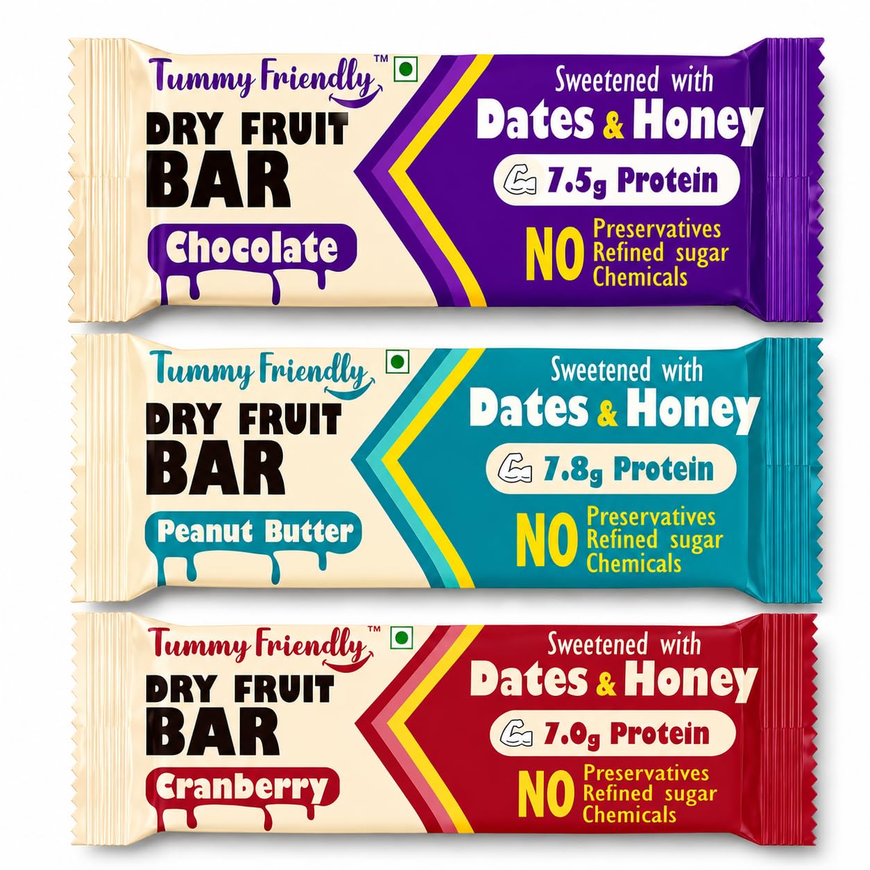 Tummy Friendly Dry Fruit Bars (Choco-PB-BlackRaisin-3x35g)-image-12