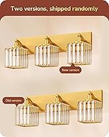 Vista 5 de EDISHINE Bathroom Vanity Light, 20.47-Inch Modern Bathroom Lighting Fixtures, 3-Light Crystal Vanity Lights Over Mirror, Gold Bath Wall Sconce Lamp