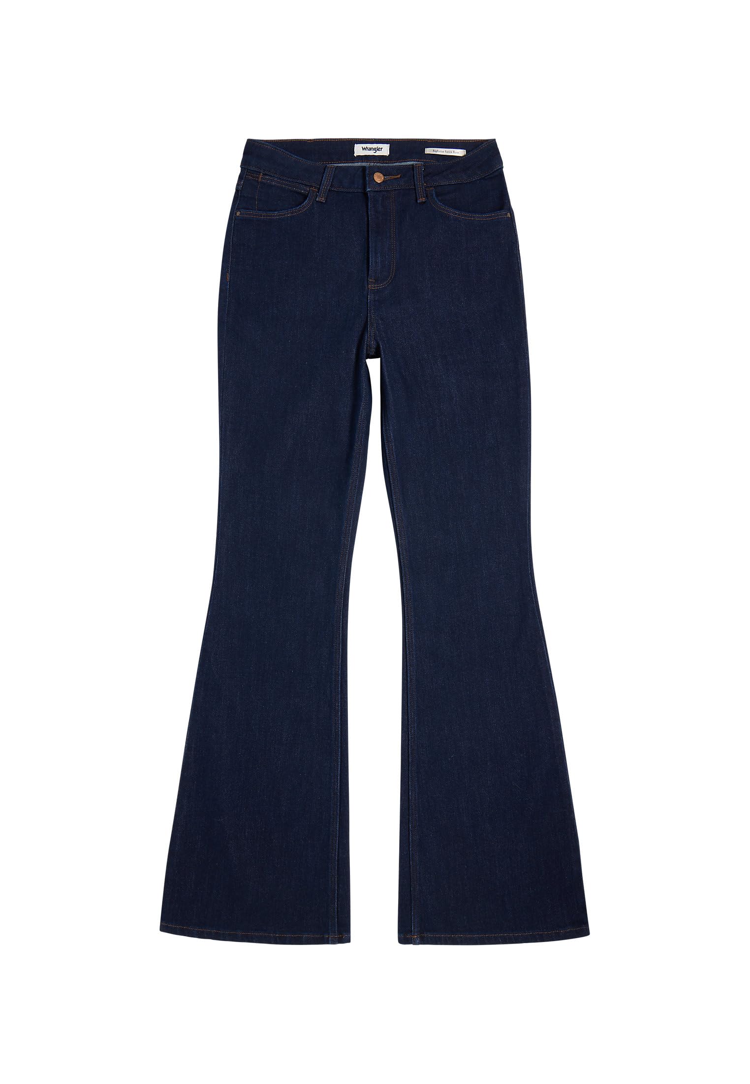 Wrangler Women's Fierce Flare Flare Fit Flare Leg Jeans, Twilight Tide, 29W x 34L