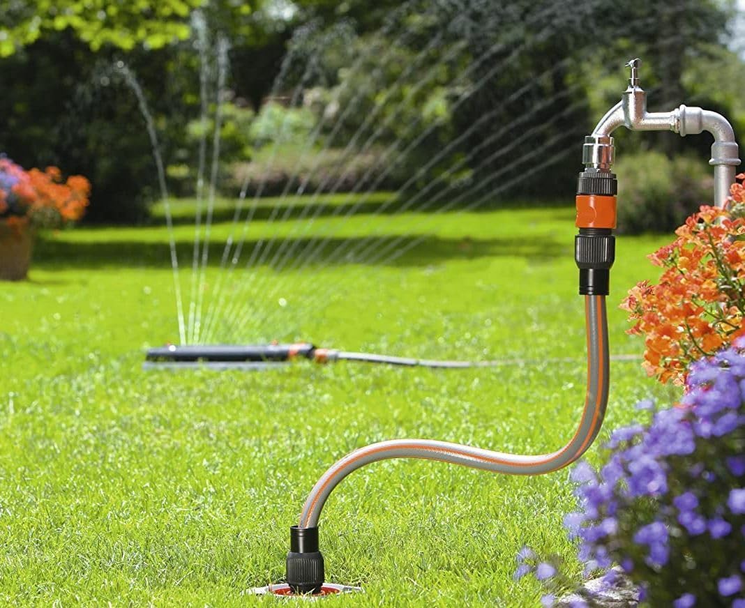 Schläfer 4335115 - Robinet porte-caoutchouc 1/2 mâle en laiton porte-caoutchouc 3/4(15-19 mm) Levier papillon, robinet extérieur jardin 1/2, Robinet d'eau extérieur laiton, robinet bronze brillant