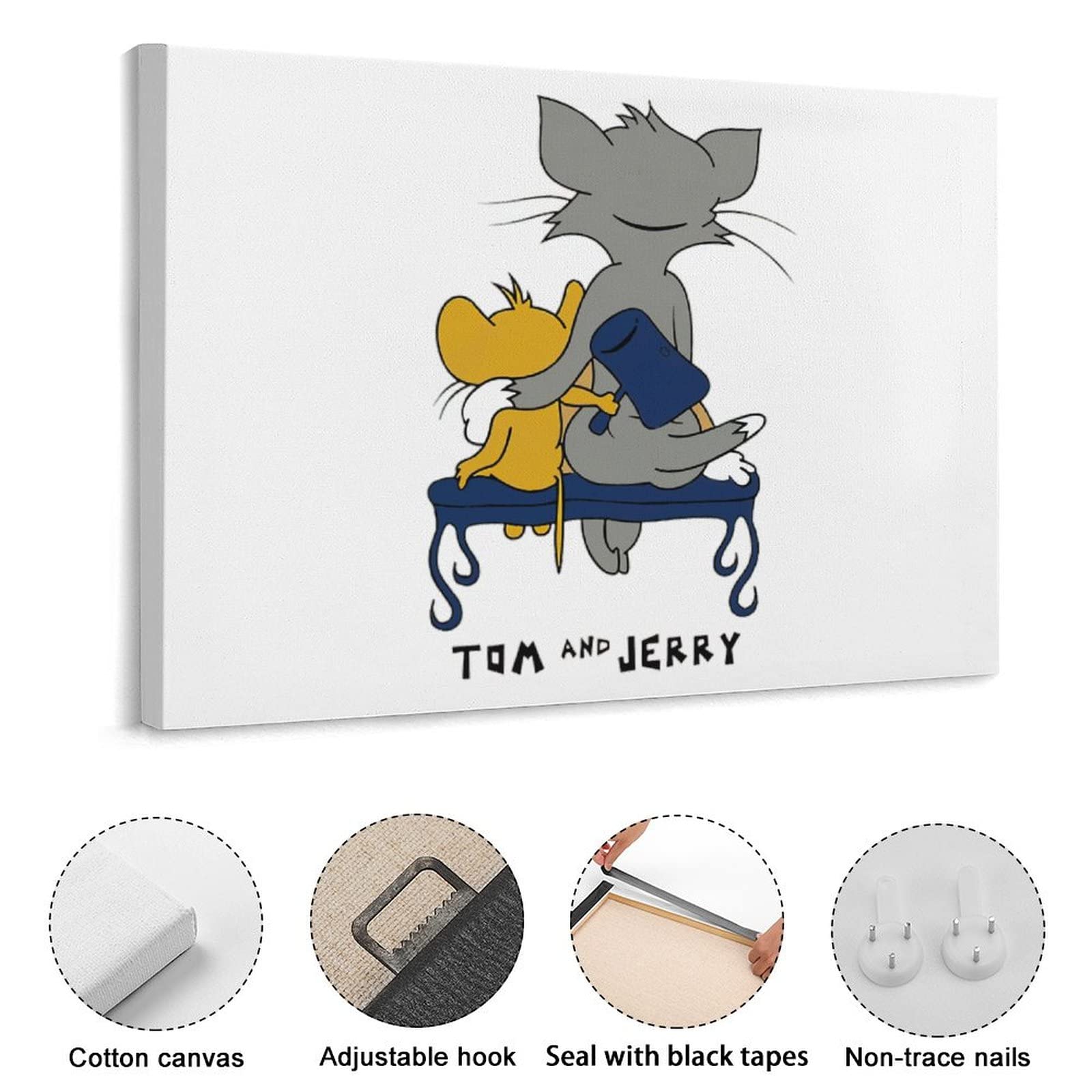 Amazon.co.jp: トムとジェリー アートパネル 壁飾り 壁絵 絵画 装飾画