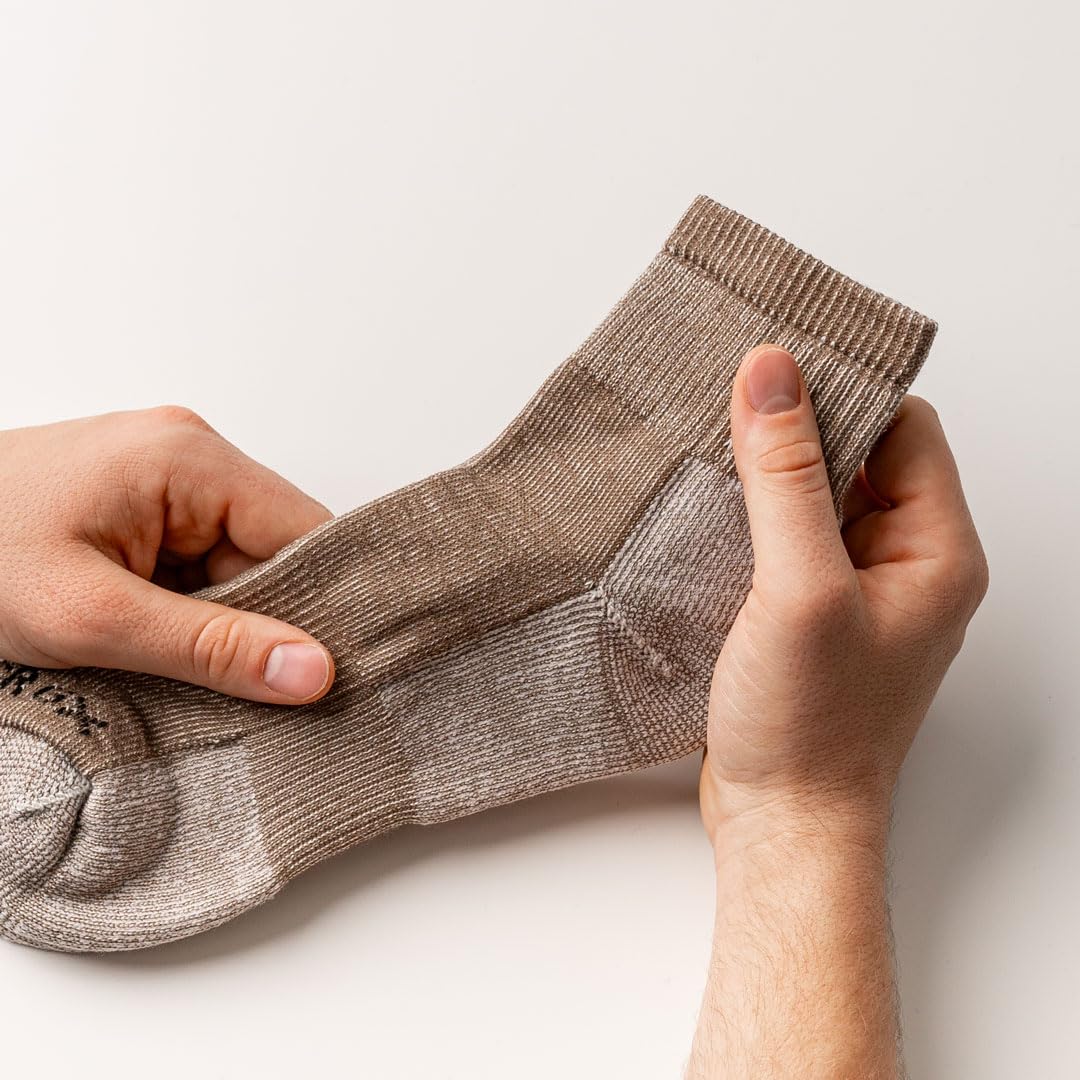 J.B. Field's 3 Paar Low Cut Wandersocken aus 74% Merinowolle für Damen & Herren für Herbst, Sommer, Trekking & Outdoor