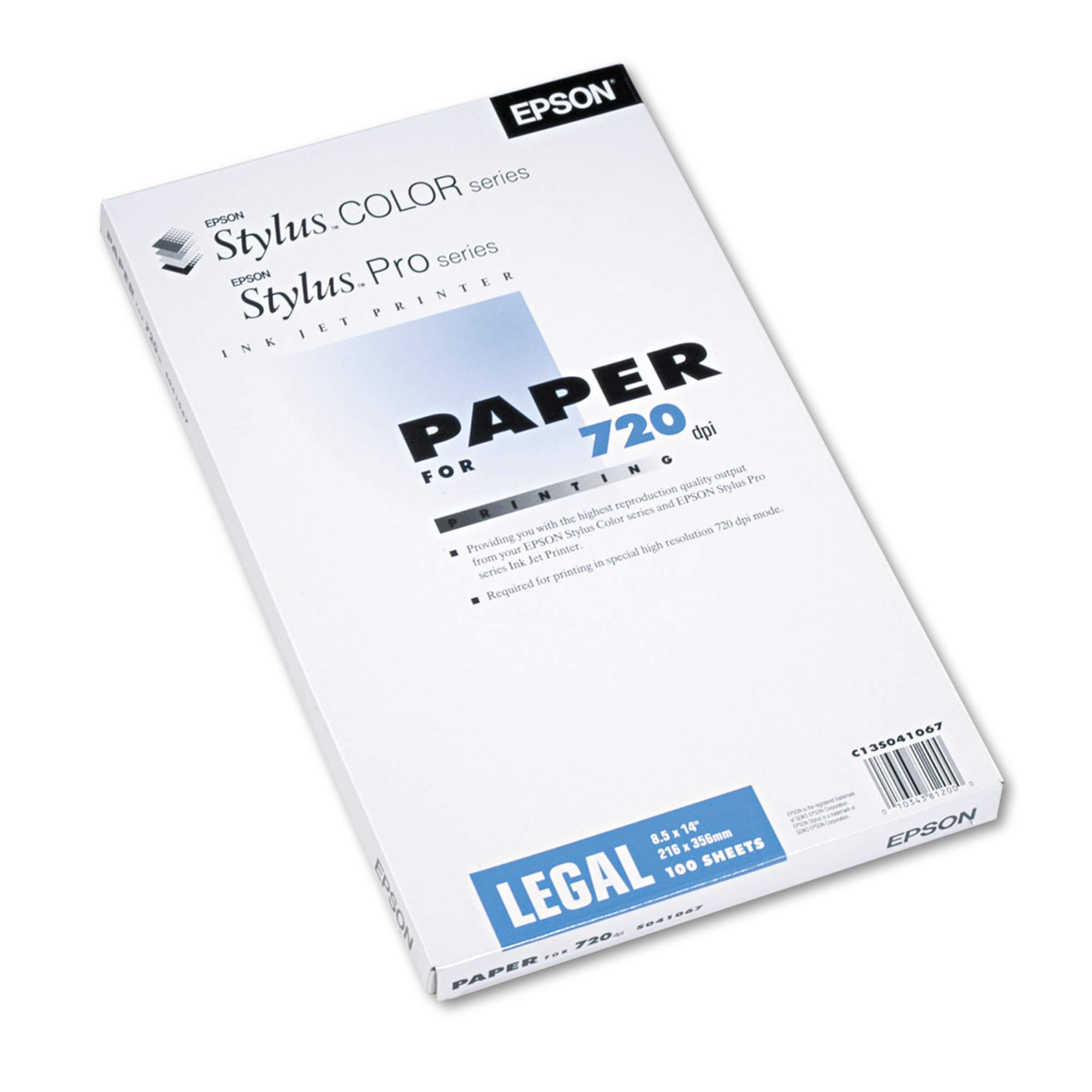 Epson America S041067 Photo Paper Legal 100 sheets