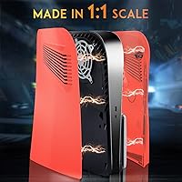Vista 4 de SIKEMAY Placas de cubierta de consola PS5 para Disc Edition, Playstation 5 Accesorios Cubiertas de placa frontal personalizadas duras a prueba