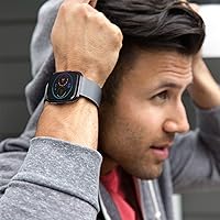 Vista 7 de 3 Pack Soft TPU Bands Compatible with Fitbit Versa, Elastomer Replacement Wristband Sports Waterproof Strap for Versa 2 Smart Watch Women Men