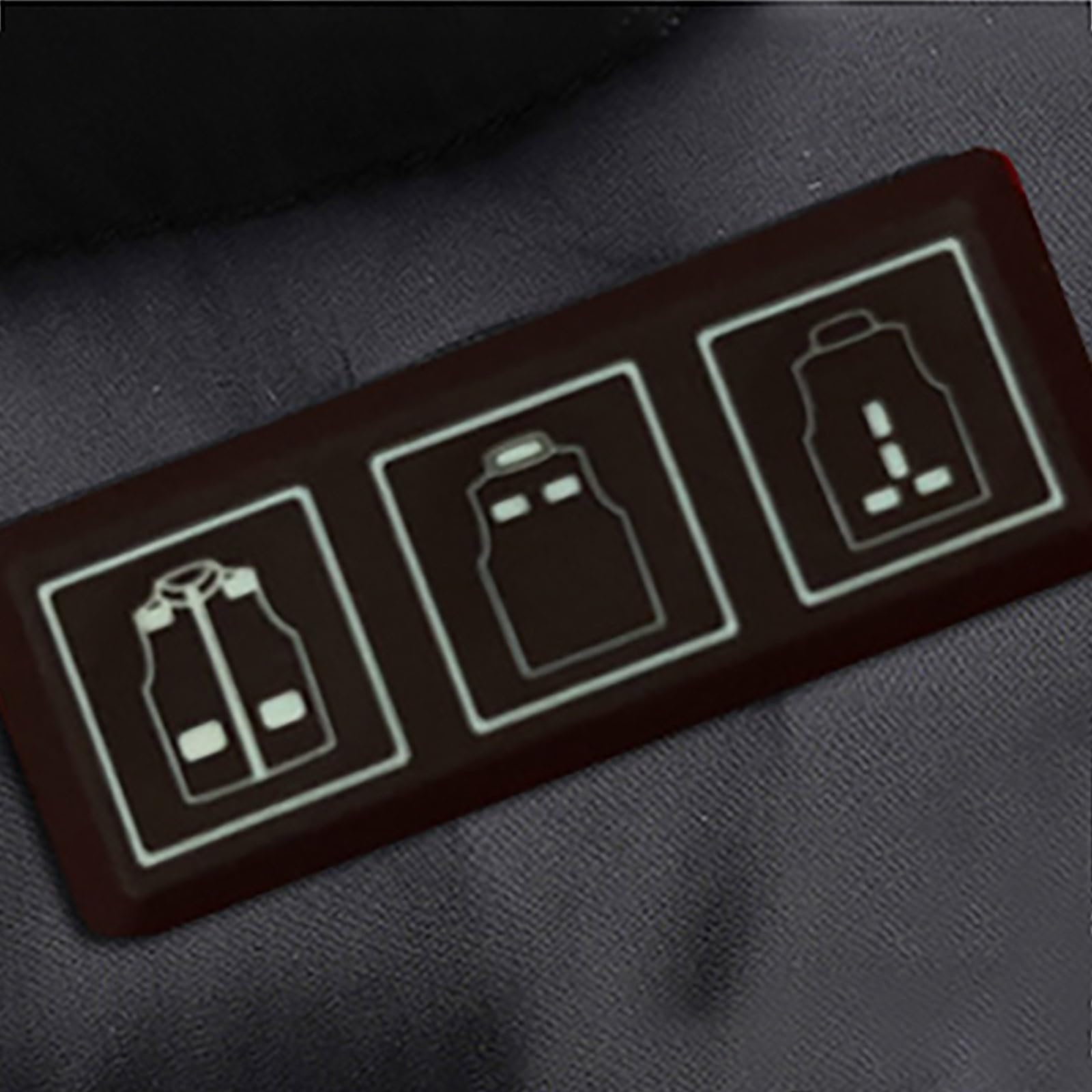 Generico Piumino da Uomo Invernale - Giubbino Uomo Invernale Uomo Tinta Unita Three Control 11 Riscaldamento Temperatura costante Caldo Giacca con Cappuccio Casual Allentato Business Tendenza Giacca