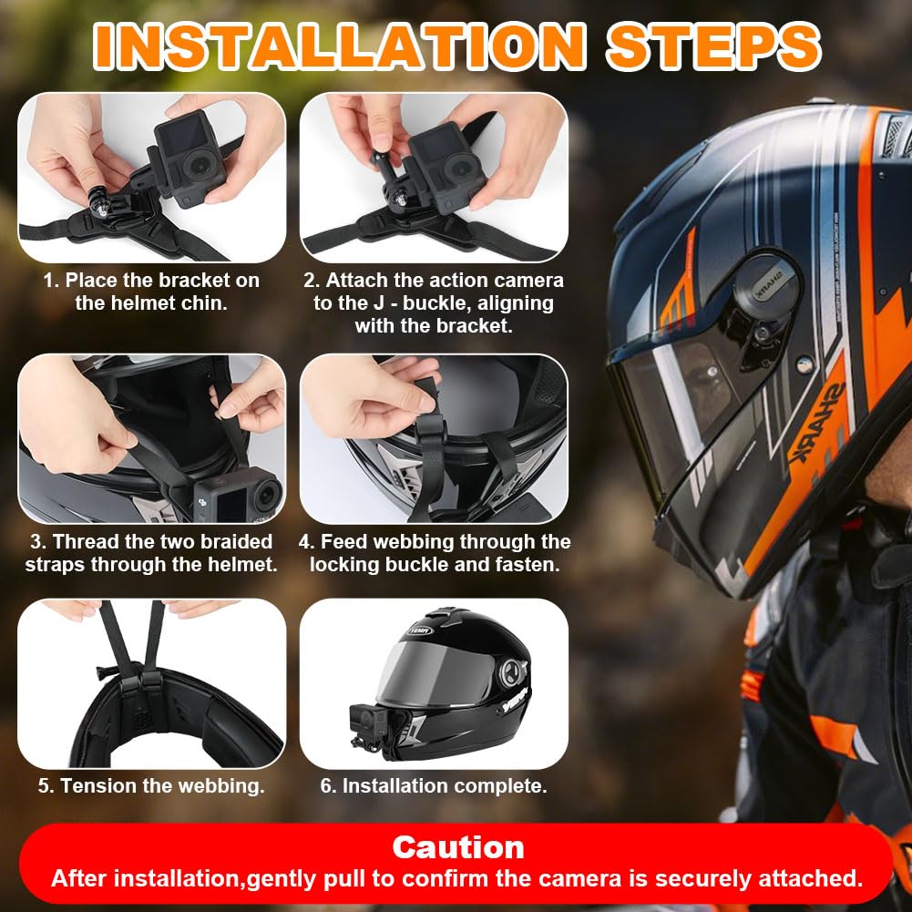 Fascia da Testa per Action Cam, Supporto Imbracatura per GoPro Hero 13-5, DJI Action 5 Pro e Altre Action Camera