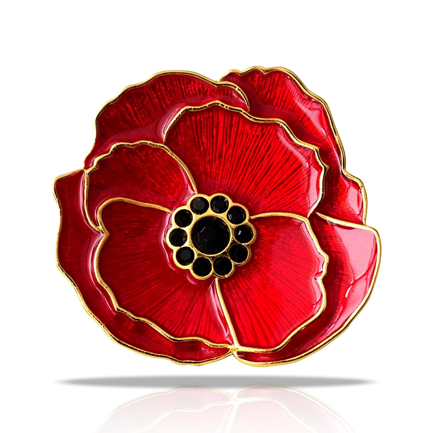 Amazon.com: Remembrance Poppy Brooch Pin - Poppy Pins for Veteran day ...