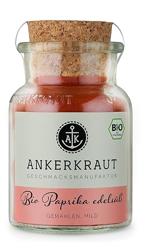 Ankerkraut Bio Paprika edelsüß, 85g im Korkenglas, Paprika-Pulver BIO kaufen