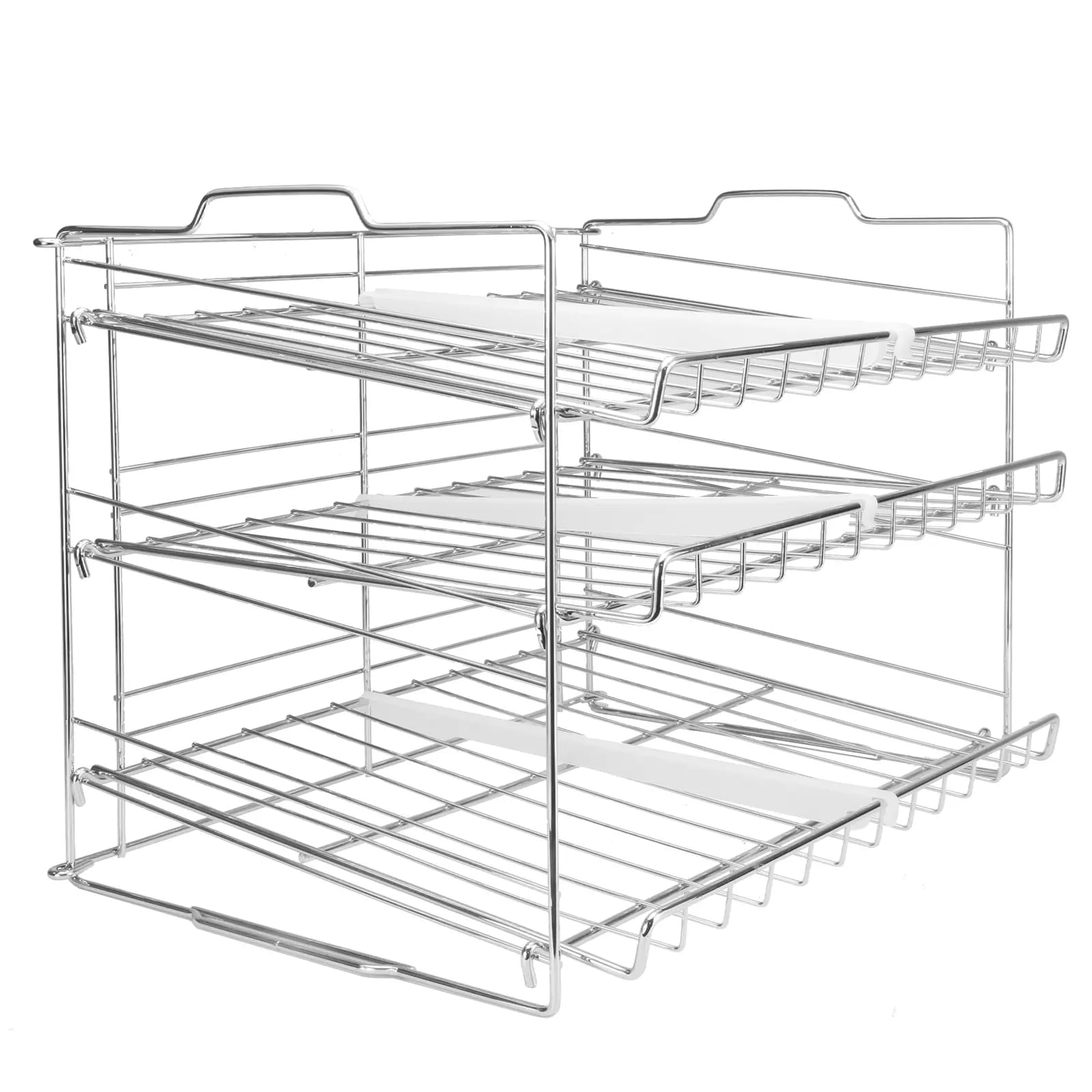 Kabalo 3 Tier Stackable Can Rack Organiser Cupboard Storage for 36 Cans Kitchen Cabinet Counter