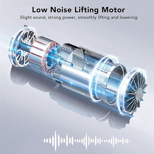 Miniatura 8 de TOPINCN Electric Standing Table Base, Heavy Duty Height Adjustable Desk Frame with 120KG Load Bearing, Simple to Operate, Sturdy Structure, Powerful