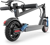 Riuiio 350W Electric Scooter for Adults & Teens: 19 MPH Top Speed, 21 Mile Range, Foldable Commuter with Dual Suspension & App Control