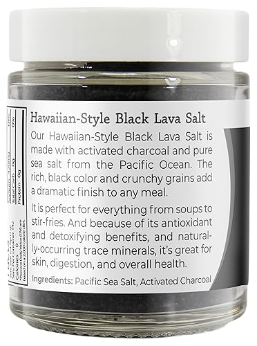 Miniatura 4 de Sal de lava negra Hawaiana (grano fino), sal marina de carbón