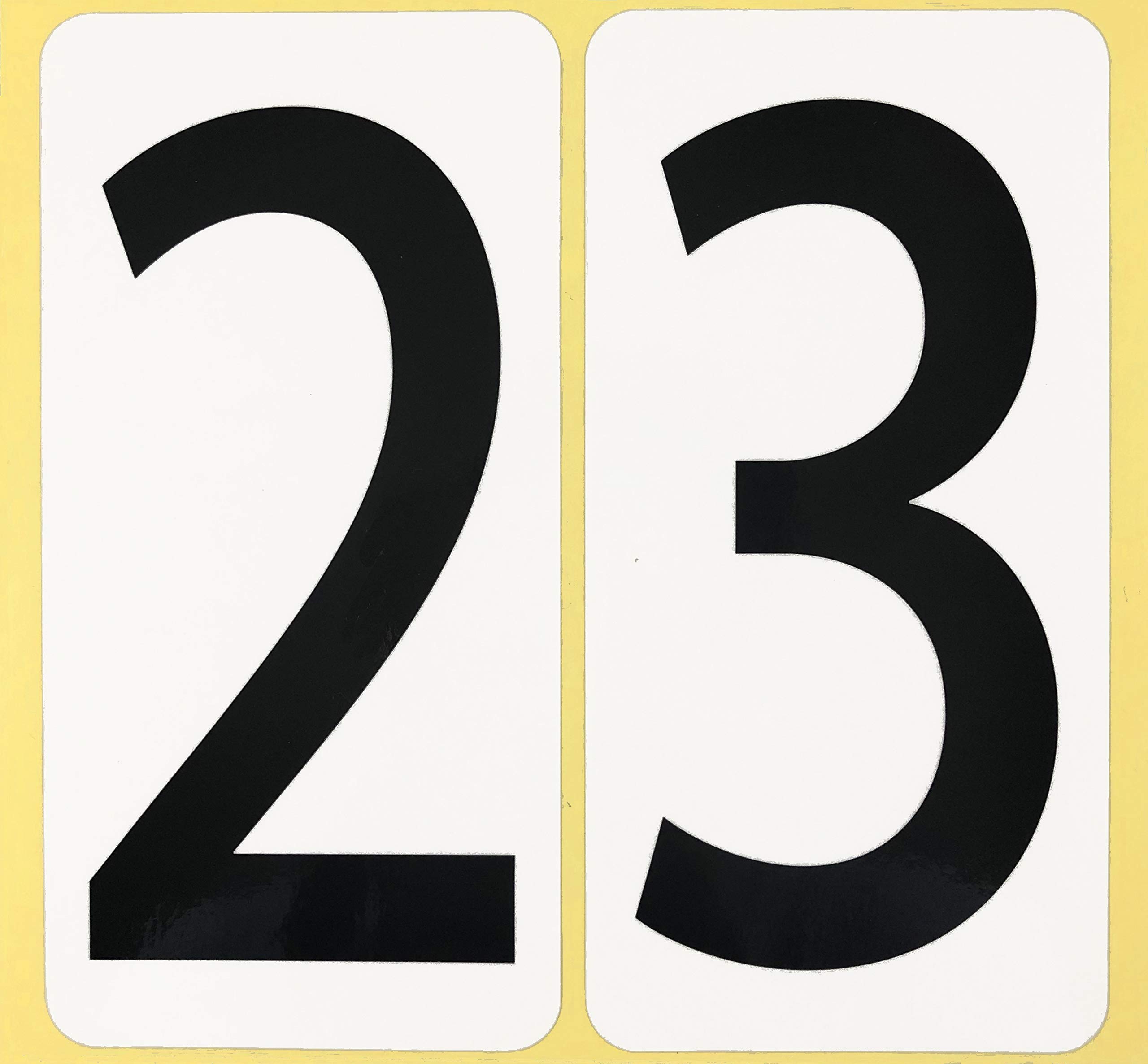 Amazon | 数字 シール 【特大】バラ「2と3」 66K23b ナンバー
