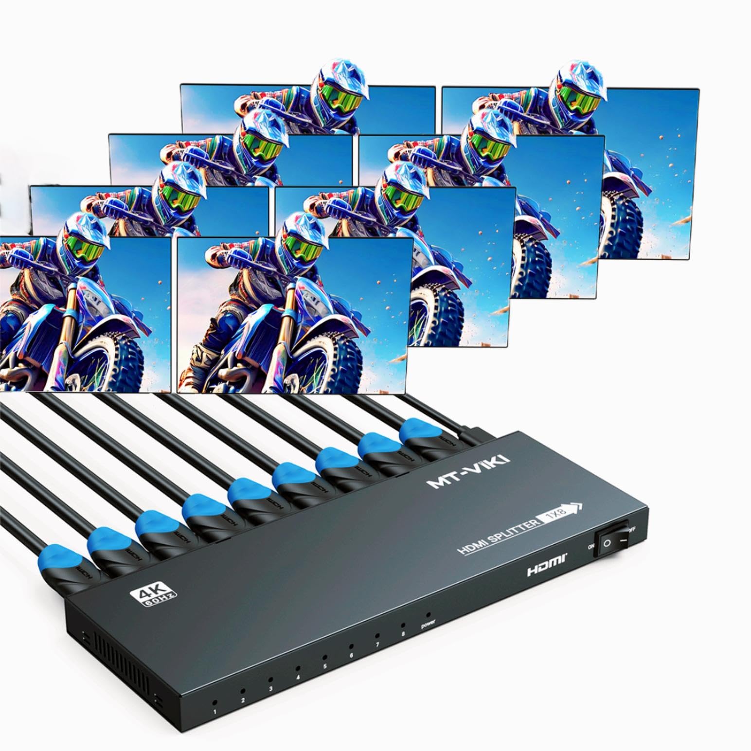 Amazon.com: MT-VIKI HDMI Splitter 4K@60Hz, HDMI Splitter 1 in 8