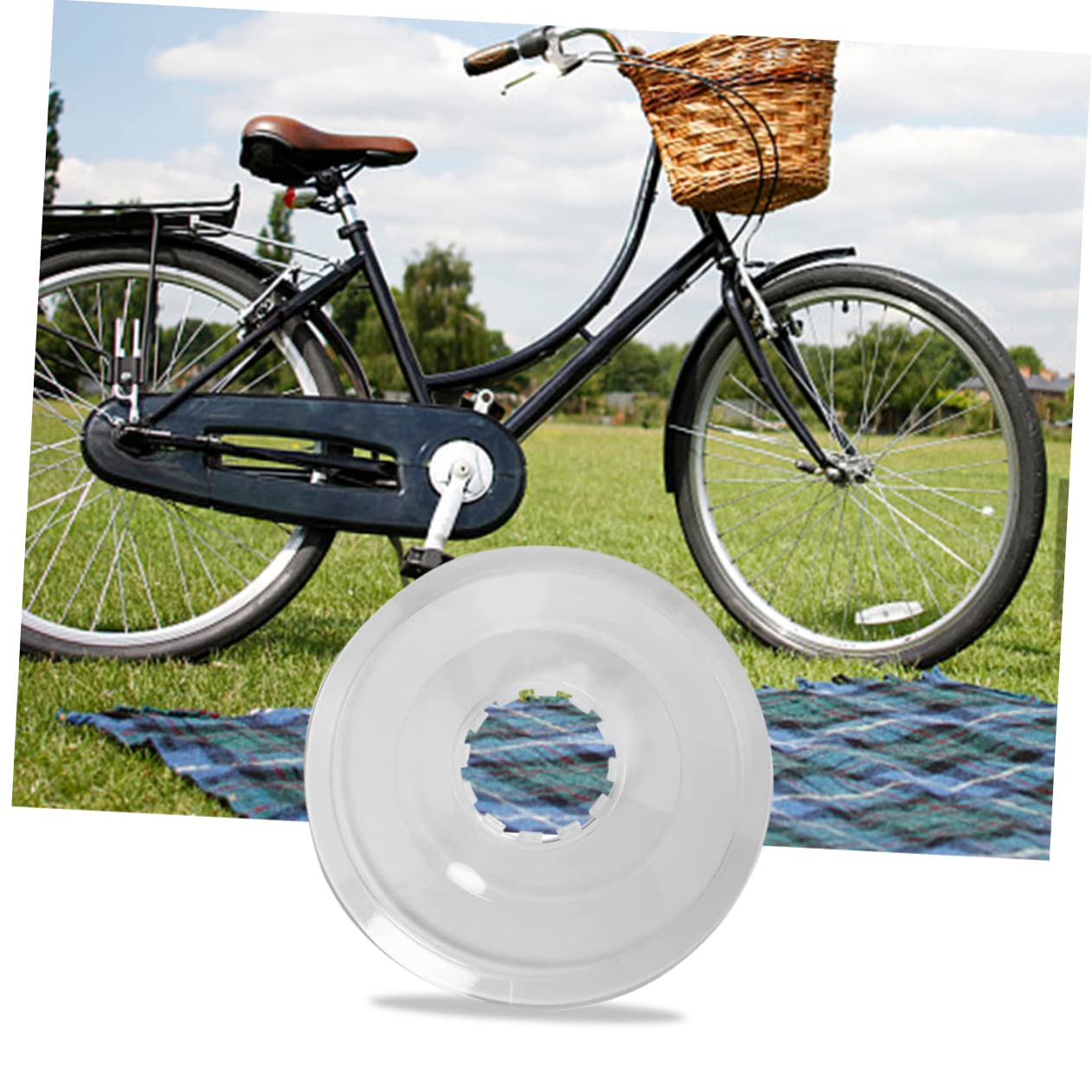 BRIGHTFUFU 2pcs Bike Flywheel Guard Cover Rear Hub Flywheel Protector for Bikes Spoke Guard Disc