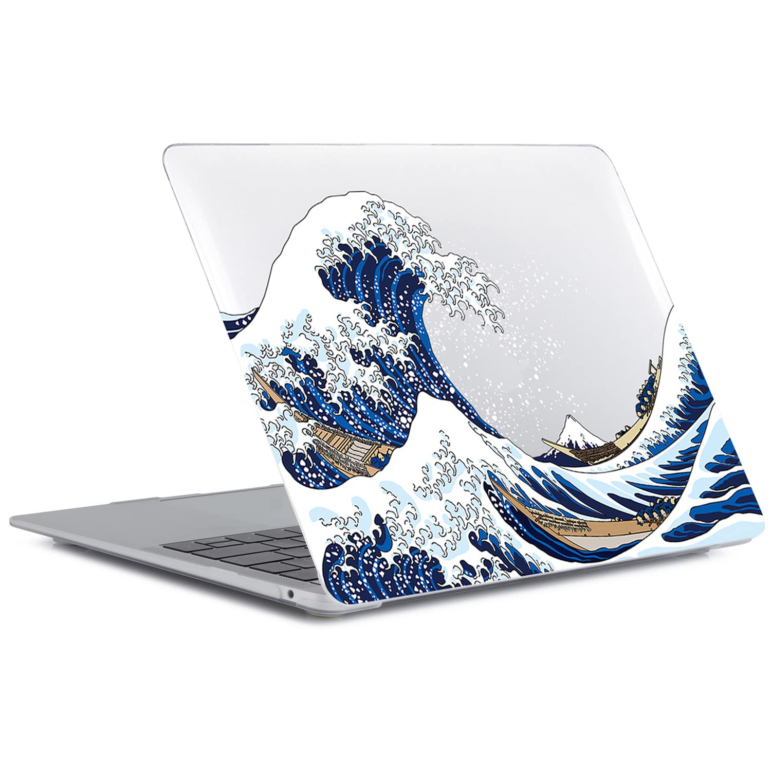 Coque Compatible avec MacBook Pro 16 Pouces A2141 avec Touch Bar et Touch ID Version de 2020 2019, Housse Étui Rigide de Protection Mat en Plastique, Vague de mer