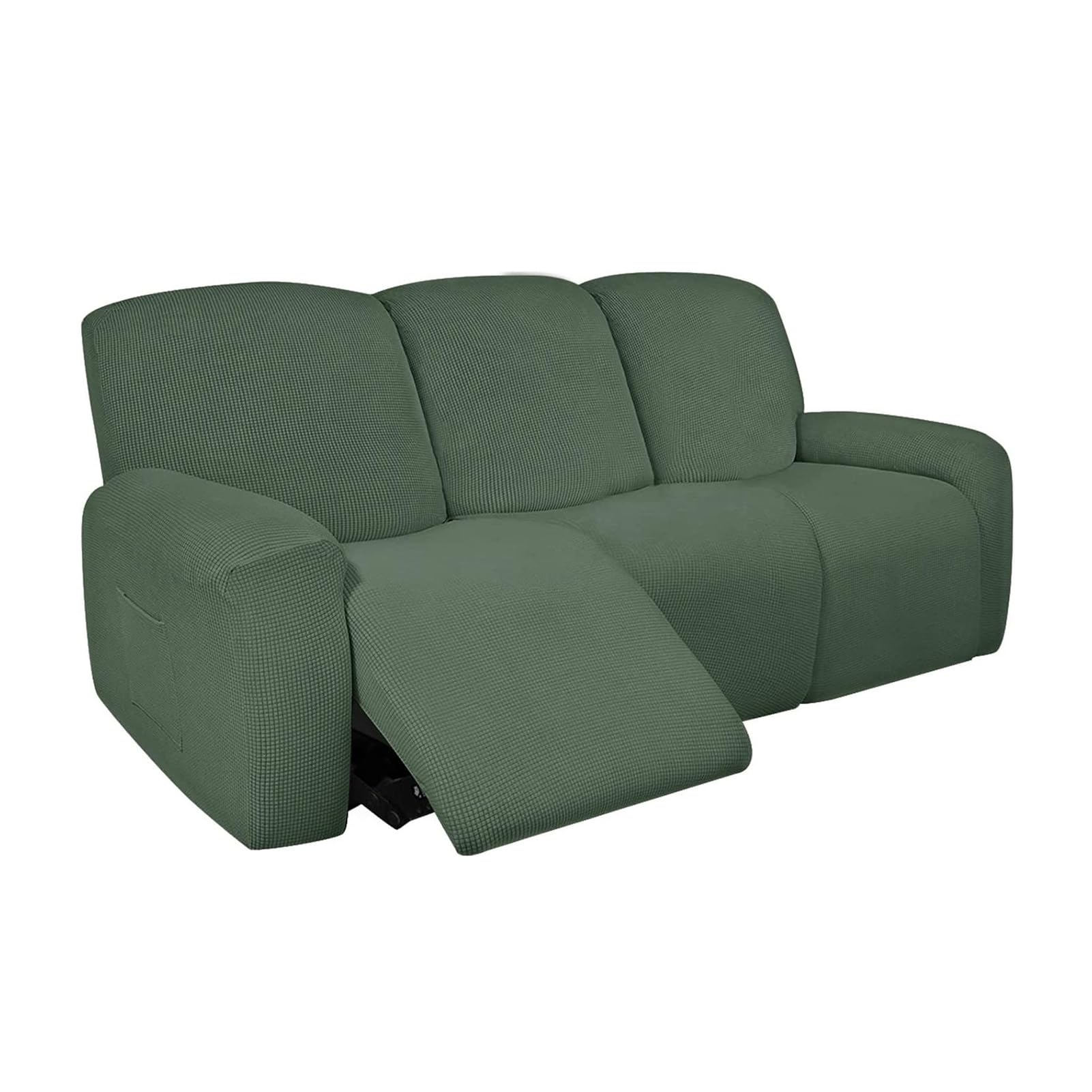 Stretch Recliner Sofa Slipcover Army Green 3 Seater Sofa Cover for Living Room Recliner Sofa Covers