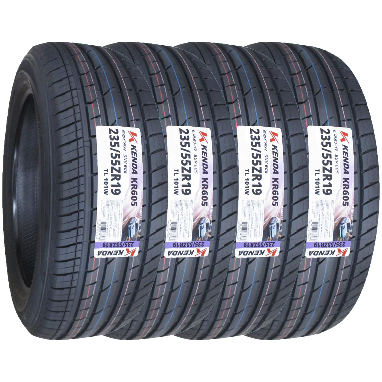 Amazon.co.jp: KENDA(ケンダ) サマータイヤ KR605 235/55R19 101W 4本