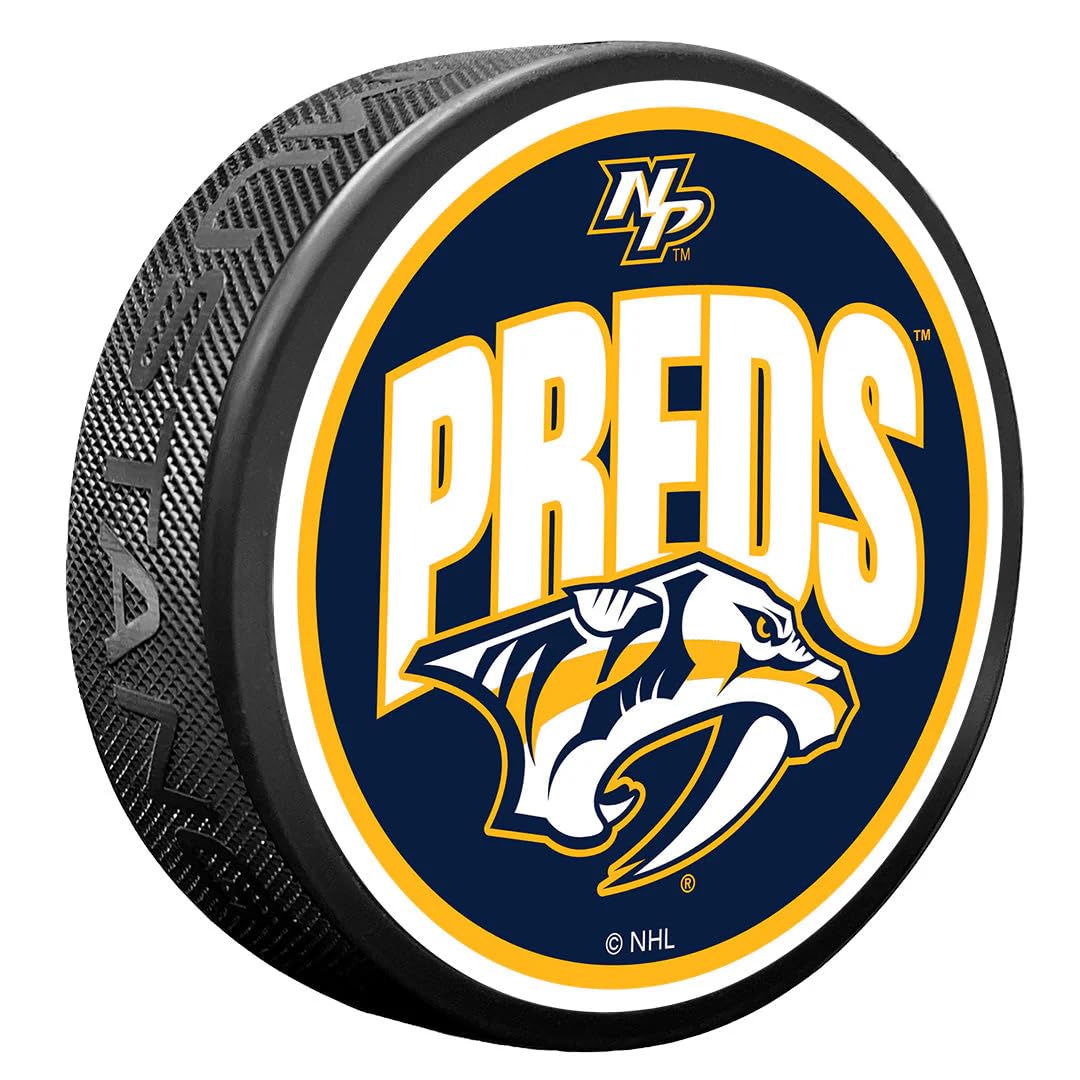 Sports Decor Nashville Predators Puck | Wordmark