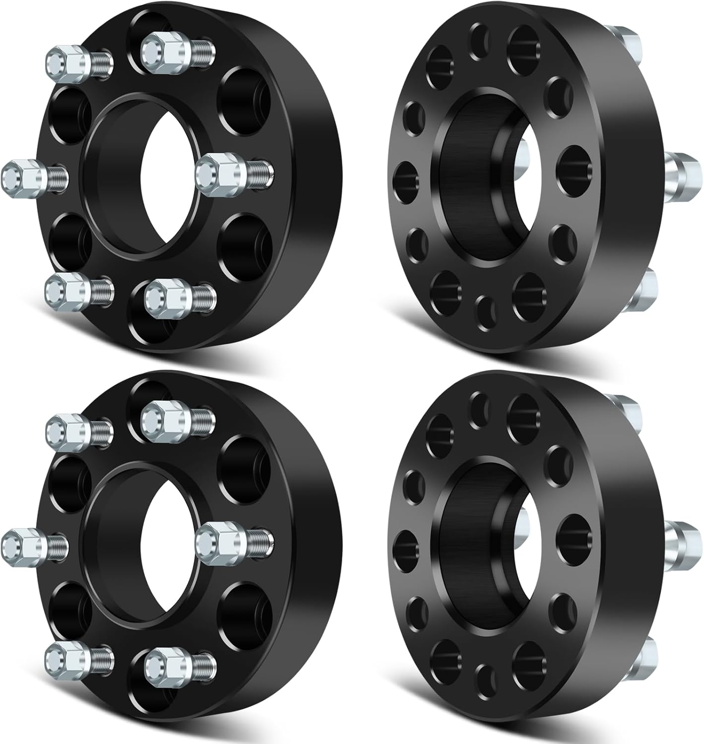 SCITOO 4X 6 Lug Wheel Spacers Adapters 1.5" 6x5 to 6x5 12x1.5 78.1mm Compatible with 2003-2006 for SSR Wheel Spacers 2002-2009 for Trailblazer Wheel Spacers 2002-2009 for Envoy Wheel Spacers
