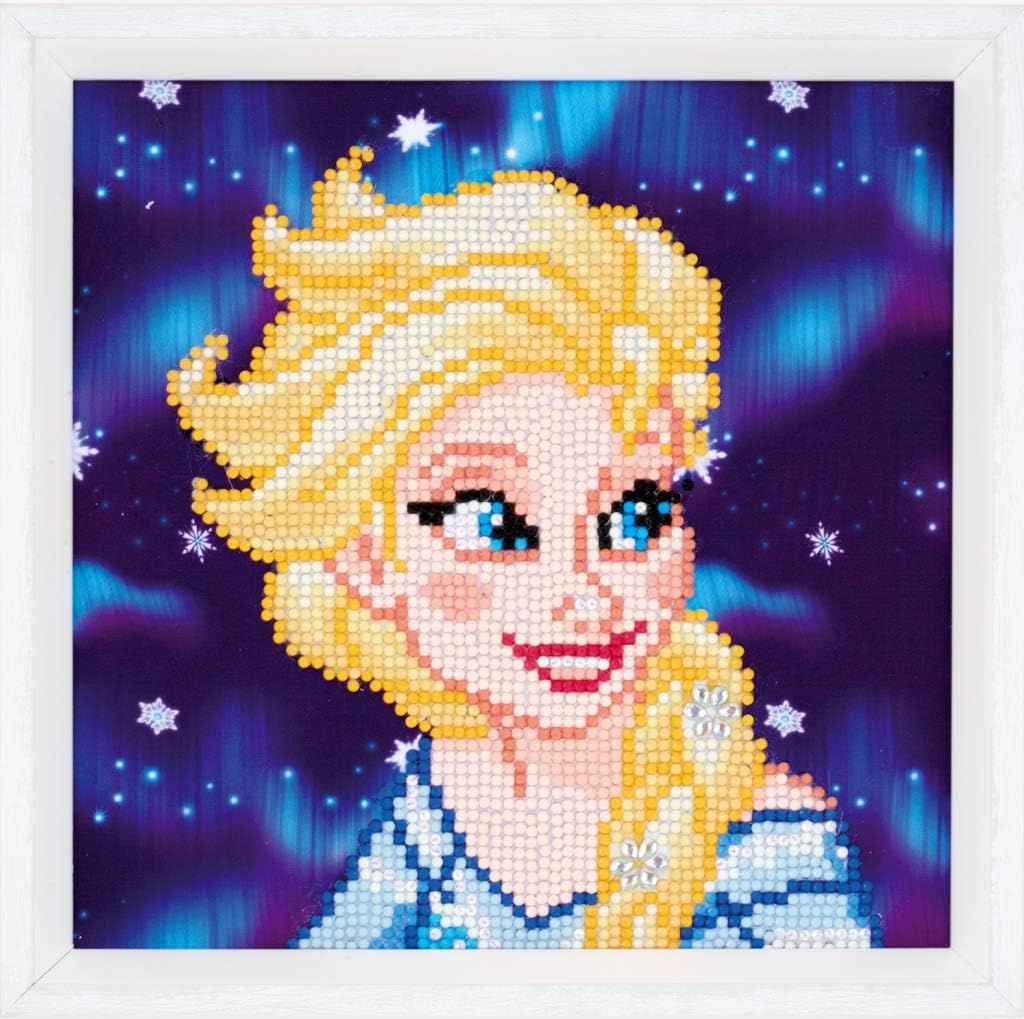 Vervaco Diamond Painting Kit: Disney Elsa, Multi, 24 x 22cm