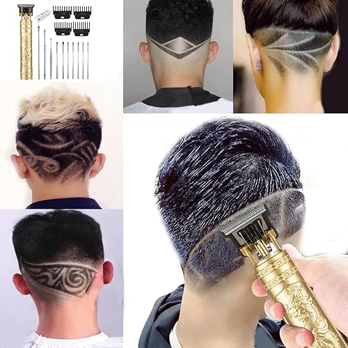 Miniatura 5 de Cortapelos para hombres, cortadora de pelo inalámbrica, cortapelos con 10 piezas Earpick