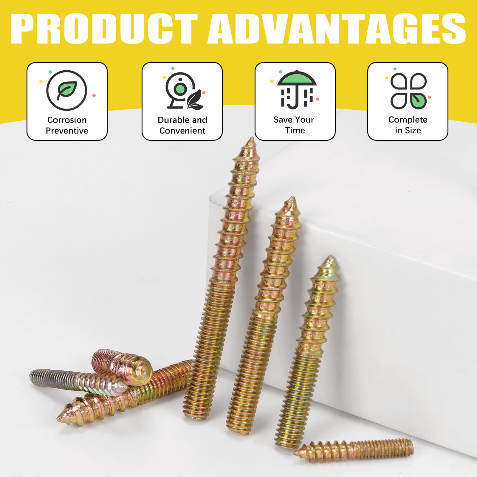 M4 Hanger Bolt Zinc Plated Steel