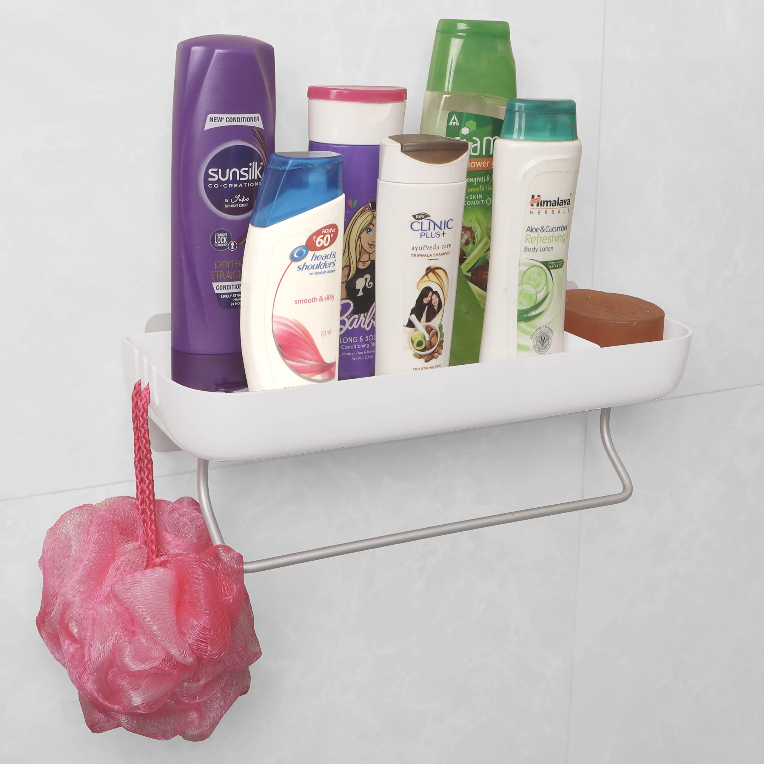 HOKIPO Magic Sticker Series Bathroom And Sink Caddy Organizer (Ar-3775)( White) (B09HBQK91N) Amazon Price History, Amazon Price Tracker