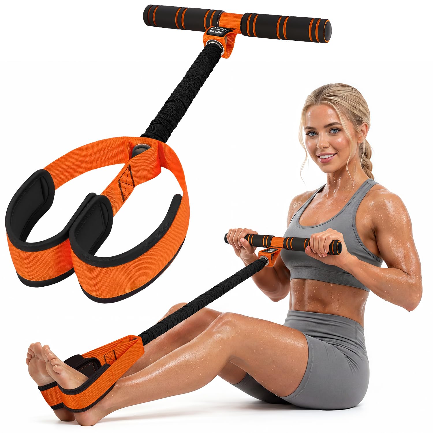 Amazon.com: KUTIZE Multifunction Pedal Resistance Band with Handle