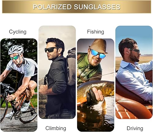 Miniatura 6 de Duduma Gafas de sol deportivas polarizadas para béisbol, conducción, pesca, golf, correr, ciclismo, gafas de sol para hombres y mujeres, protección