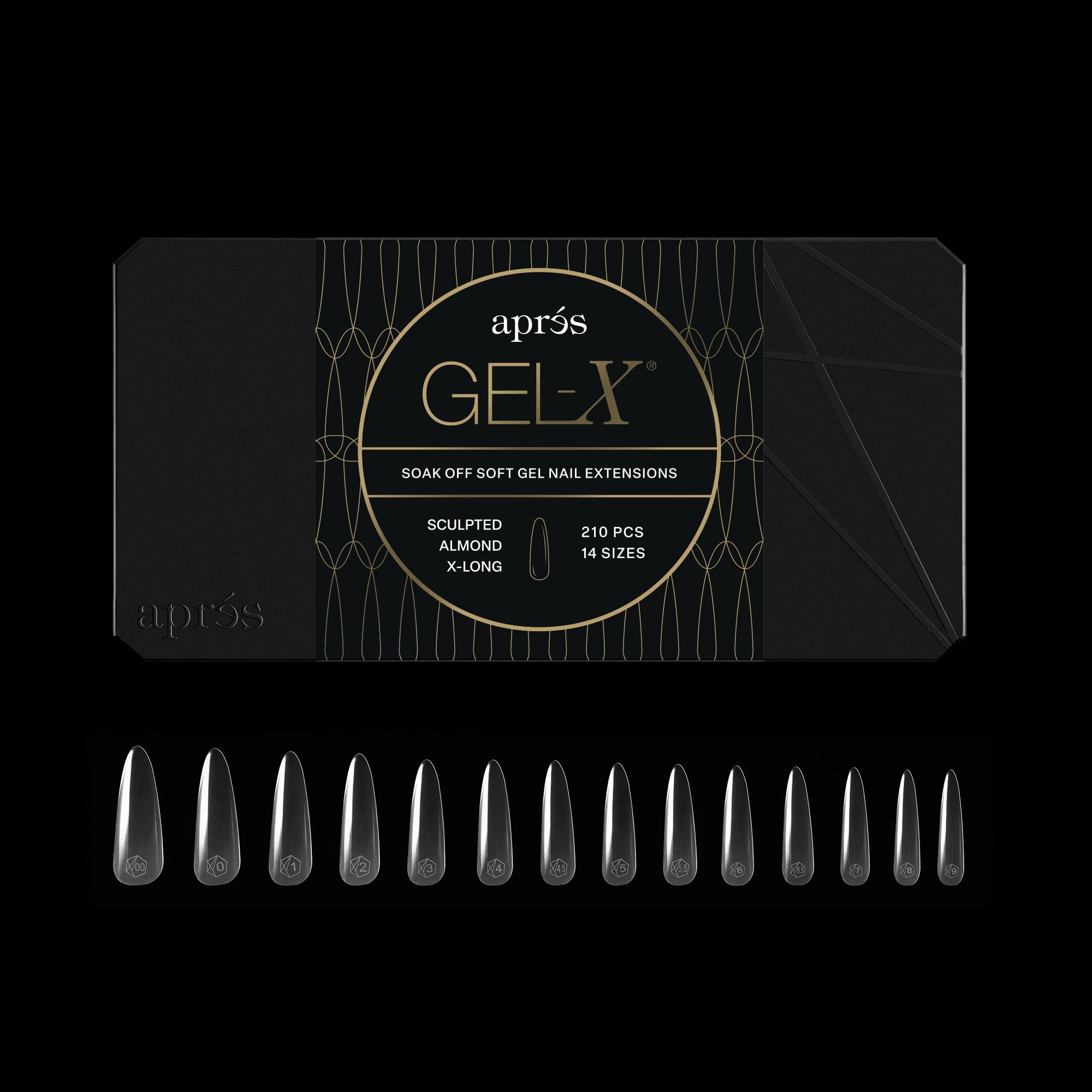 Amazon | APRÉS Gel-X® アーモンド ネイルチップセット｜210枚入り