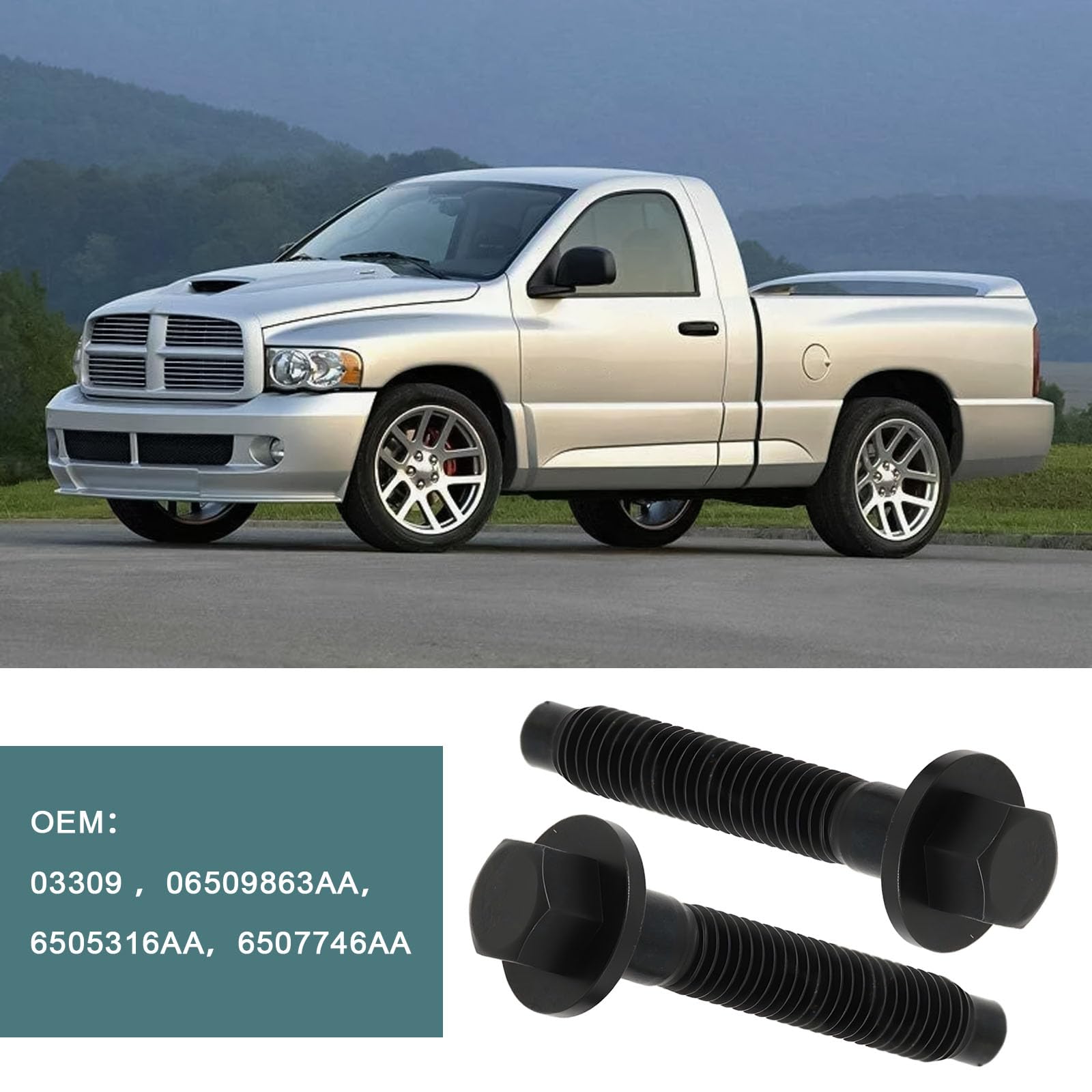 OTOTEC Kit de 13 Boulons pour Tuyau D'échappement de Voiture 03309 06509863AA 6505316AA 6507746AA Compatible avec Chrysler Compatible avec Jeep