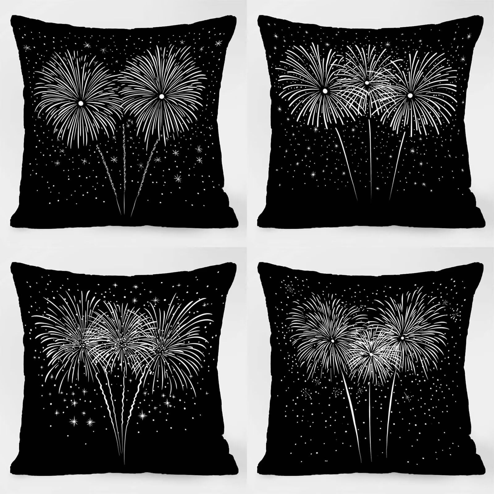 Kissenbezug 65 x 65 Outdoor Kissenbezug 65 x 65cm Doppelseitiger Druck Einfachheit Deko Sofakissen Bezug Sternenhimmel Kopfkissen Bezug für Frühling Sofa Bett Deko, Geschenke für Frauen (Samt) BZ17655